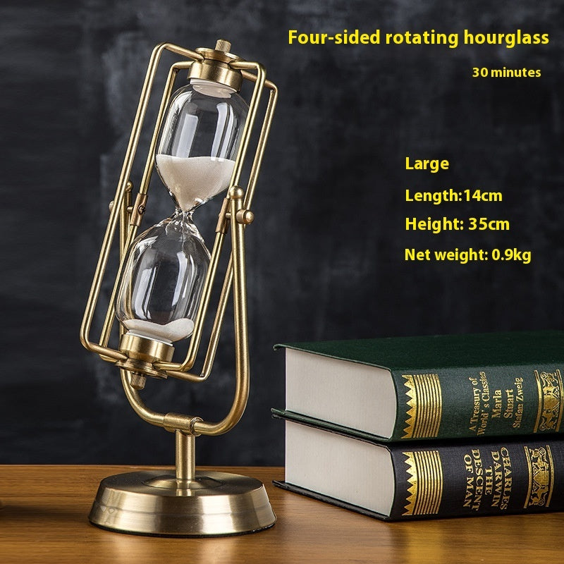 Temporizador Creativo de Reloj de Arena de Madera de 15 Minutos para Decoración de Escritorio y Sala de Estudio