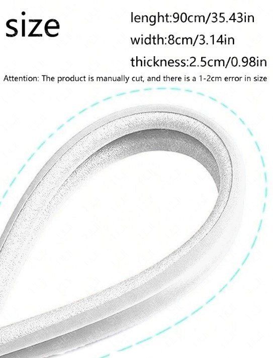 Sound insulation and wind proof door opening strips-White-1 pack