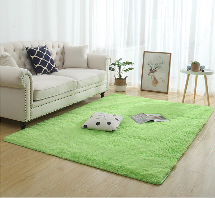 Alfombra de Felpa Sedosa, Decoración Moderna para el Hogar, Alfombra Peluda de Pelo Largo