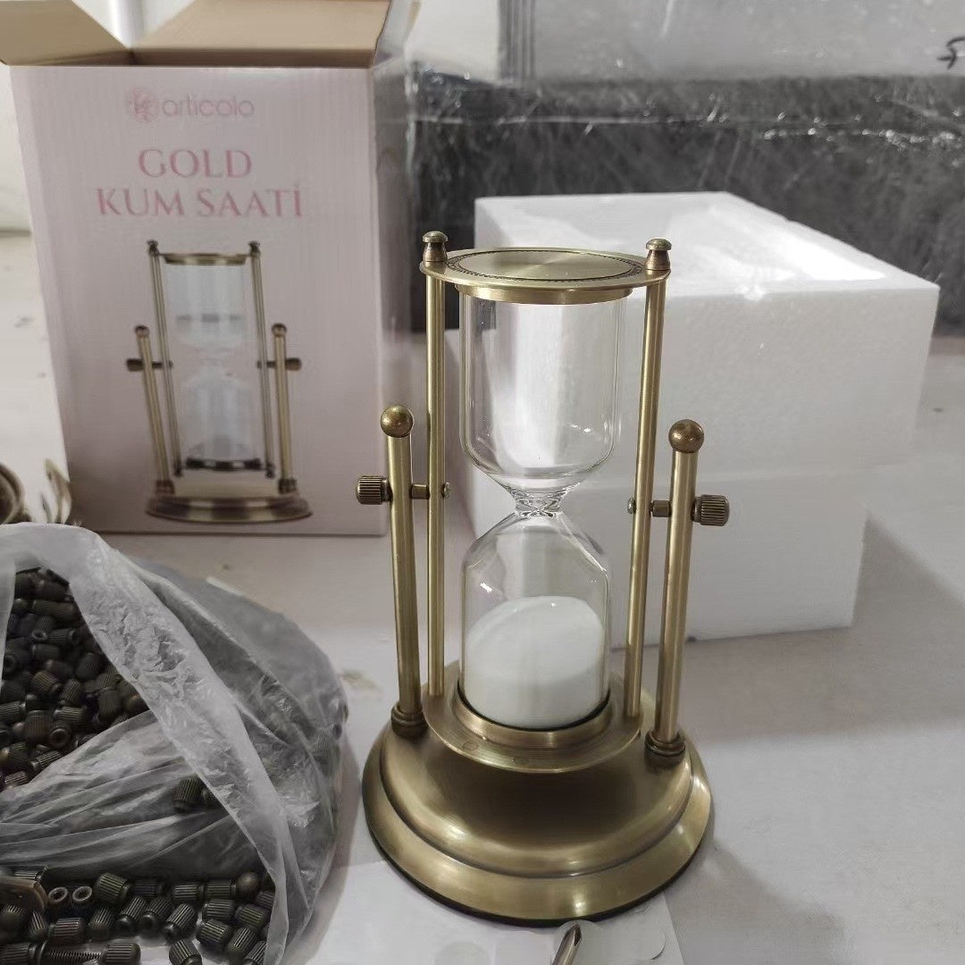 Temporizador Creativo de Reloj de Arena de Madera de 15 Minutos para Decoración de Escritorio y Sala de Estudio