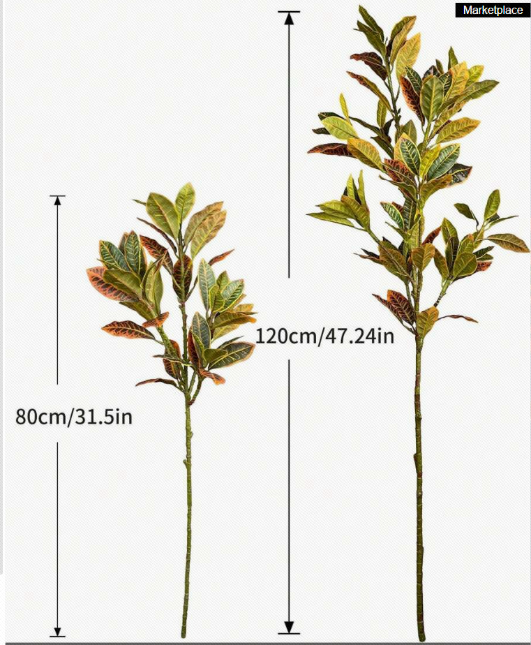 Madera de color de rama larga simulada - 80cm - 1 pieza