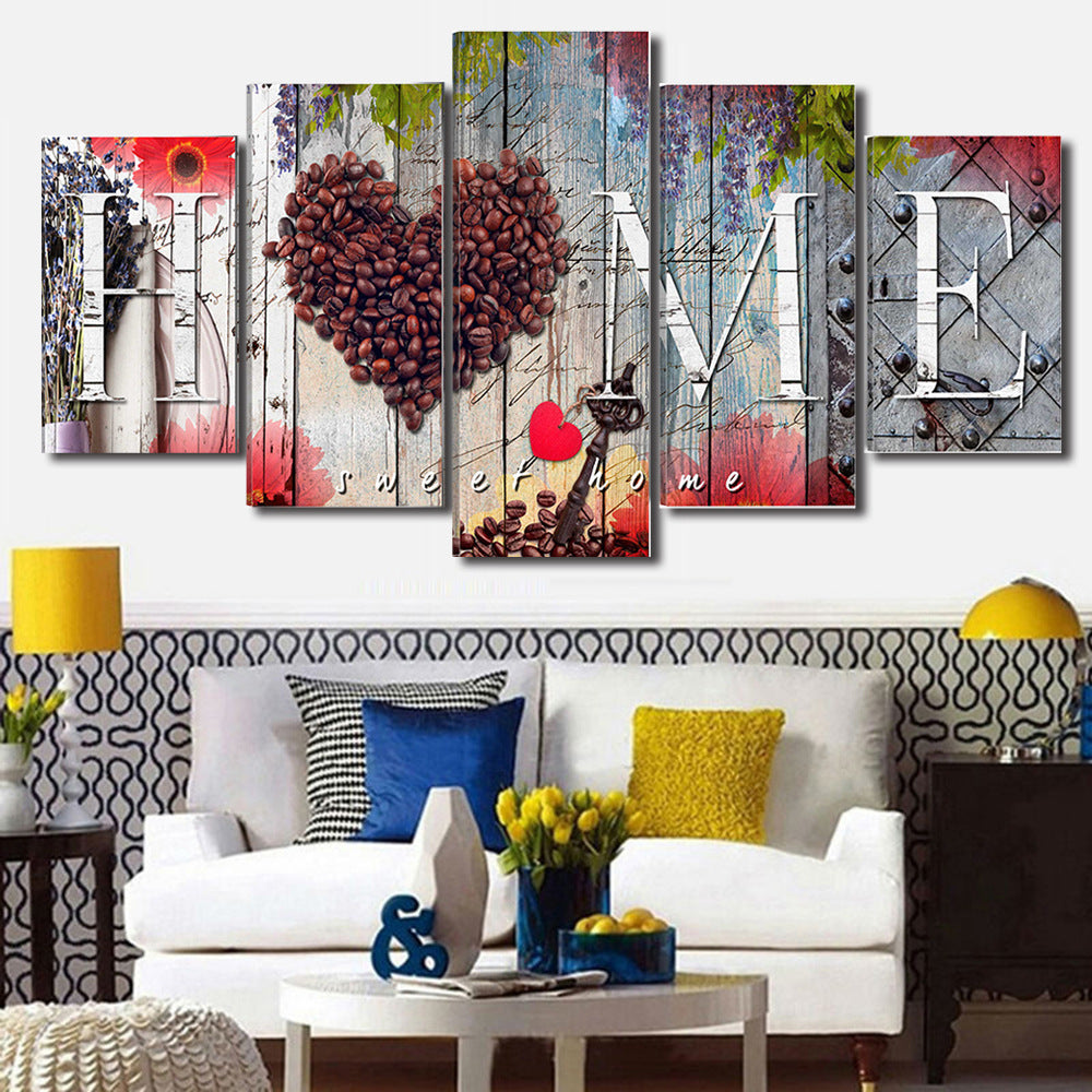 Panneau de décoration « Douce maison »