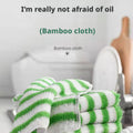 Bamboo fiber rag-Green-1 pack