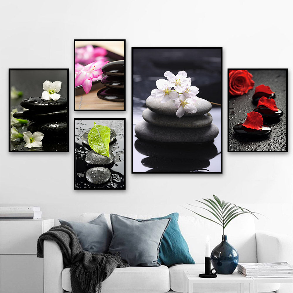 Lámina Decorativa Orquídea Spa Póster Cuadro de Pared