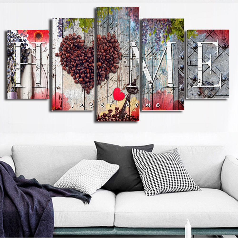 Panneau de décoration « Douce maison »