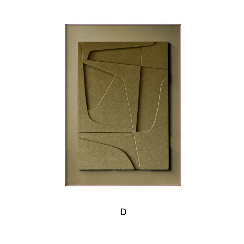 Pintura Colgante Morandi Geométrica de Estilo Silente Abstracto Tridimensional