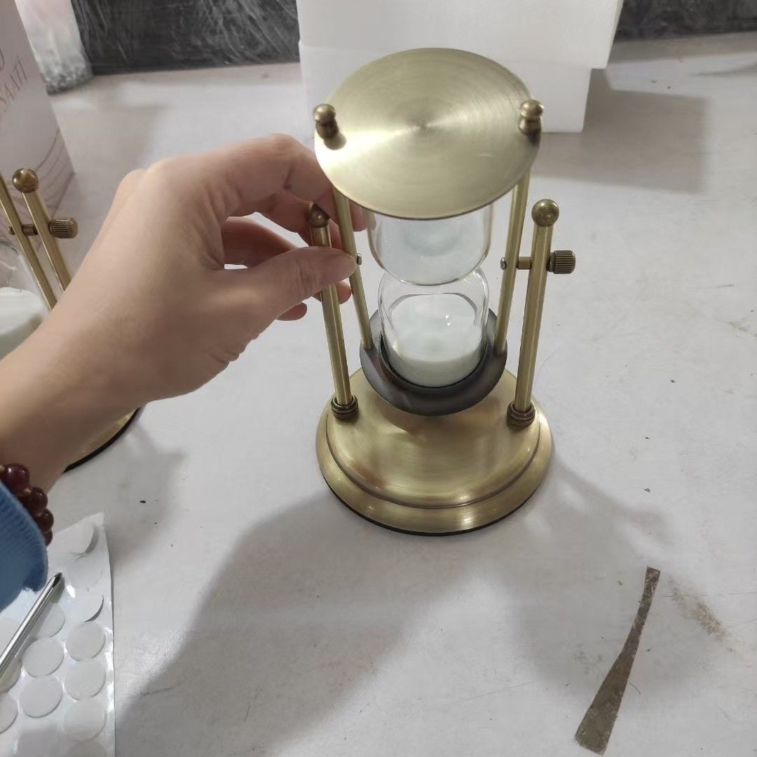 Temporizador Creativo de Reloj de Arena de Madera de 15 Minutos para Decoración de Escritorio y Sala de Estudio