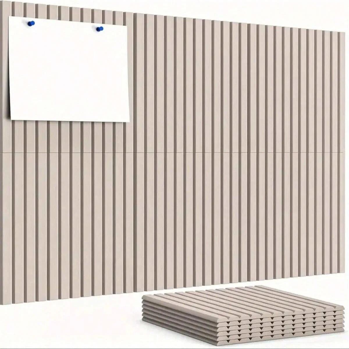 6pcs Office Large Cork Board Alternative Felt Wall Tiles Noise Reducing Felt Board Bulletin Board Pegboard Photo Memo For Home