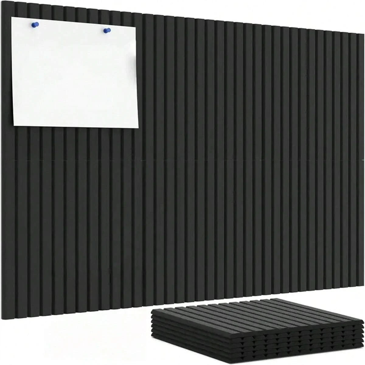 6pcs Office Large Cork Board Alternative Felt Wall Tiles Noise Reducing Felt Board Bulletin Board Pegboard Photo Memo For Home