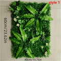 Artificial Grass Wall Panel with Flowers Artificial Plant Privacy Hedge Screen Grass Backdrop Greenery Wall Indoor Home Decratio