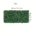 1 pc Gazon artificiel en plastique, panneau mural végétal, protection UV, décoration verte, clôture d'intimité pour décoration murale, décoration d'intérieur