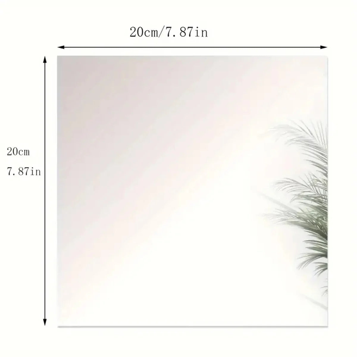 1/3/5pcs Elegant Acrylic Square Mirror Tray Set - 8inch Perfect for Weddings, Showers & Birthdays - Ideal Table Centerpiece & D