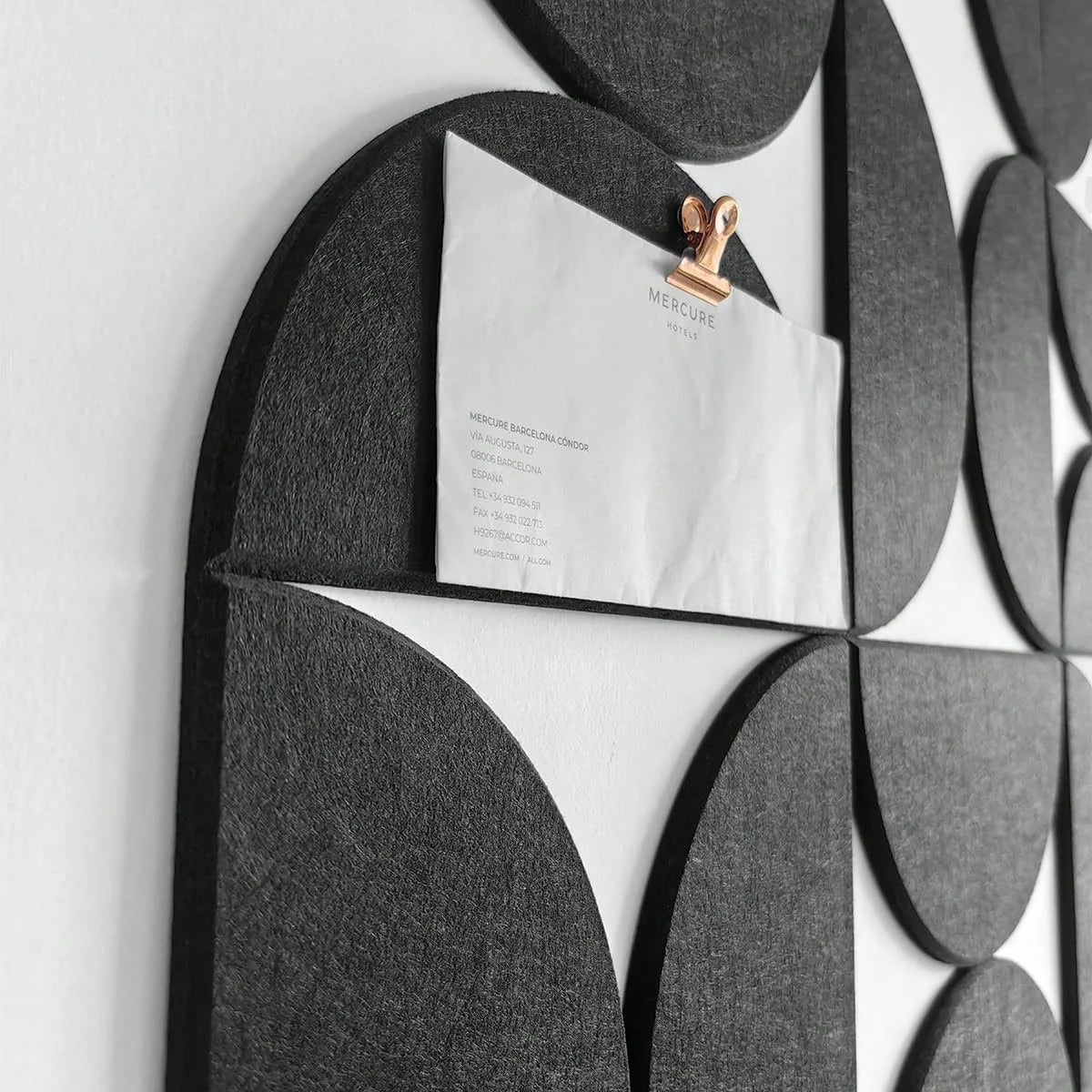 12pcs Decorative Felt Wall Panel Kit Semicircular Wall Felt Tiles Home Decor Felts Tiles with Self Adhesive Decorative Board