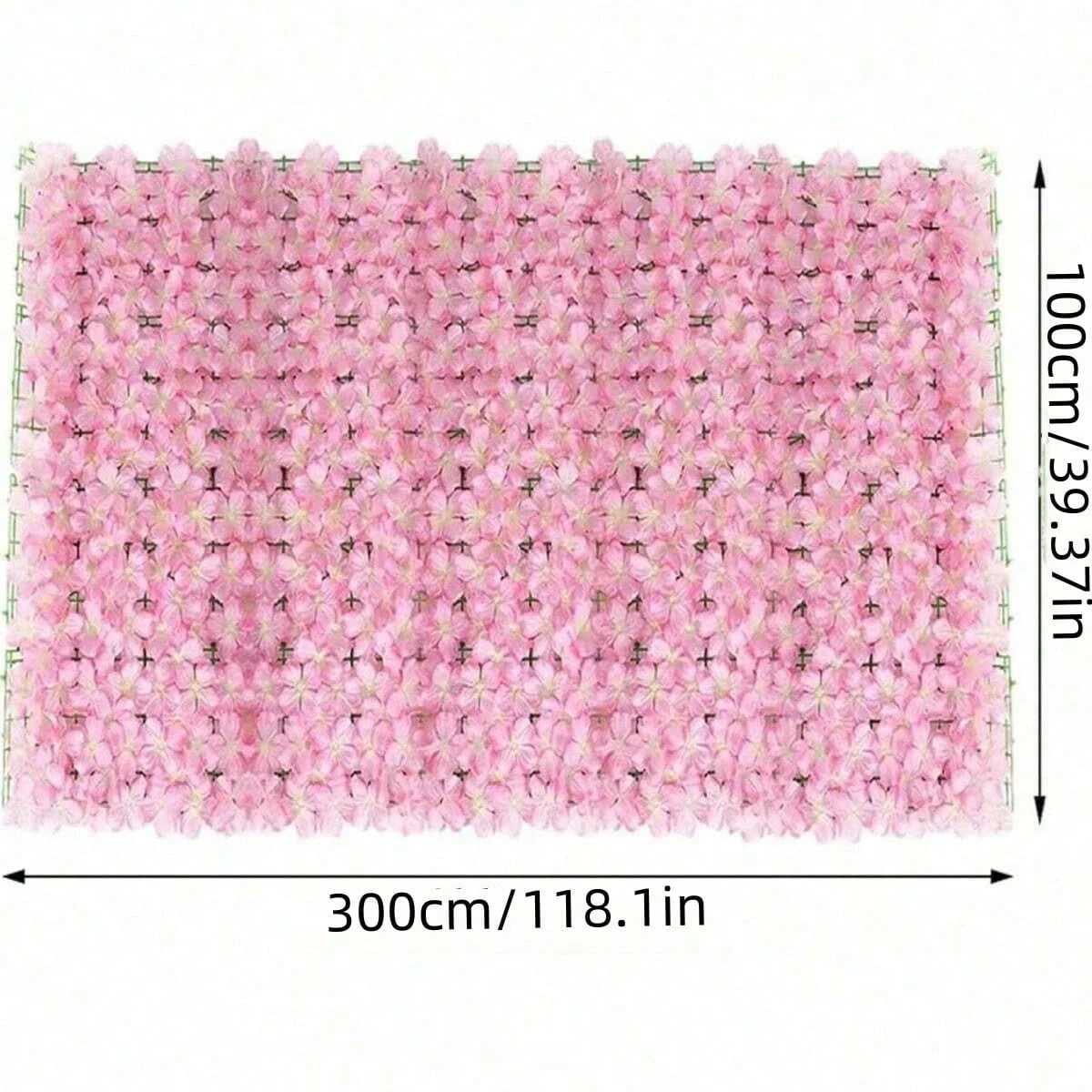 Expanding Artificial Fence Screening with Flowers Ivy Fence Screening Flower Fence Garden Wall Privacy Fence Wedding Decoration