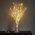 1 PC 50 LED Lumières de branches artificielles blanches, Lumière décorative blanc chaud alimentée par USB pour la maison, le restaurant, le café, le magasin
