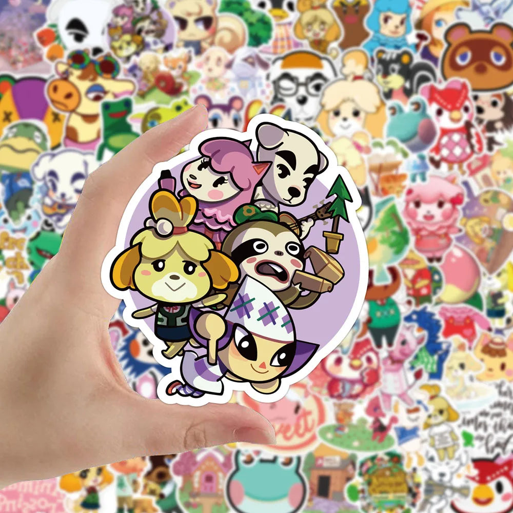 10/30/50/100 autocollants mignons Game Animal Crossing Graffiti, décalcomanies de dessins animés pour scrapbooking, agenda, ordinateur portable, téléphone, autocollant DIY pour enfants