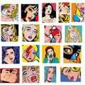 10/30/50/100PCS Pegatinas Pop Art Patineta Guitarra Maleta Laptop Bicicleta Teléfono Coche Impermeable Broma Graffiti Pegatina Calcomanía Juguete para Niños
