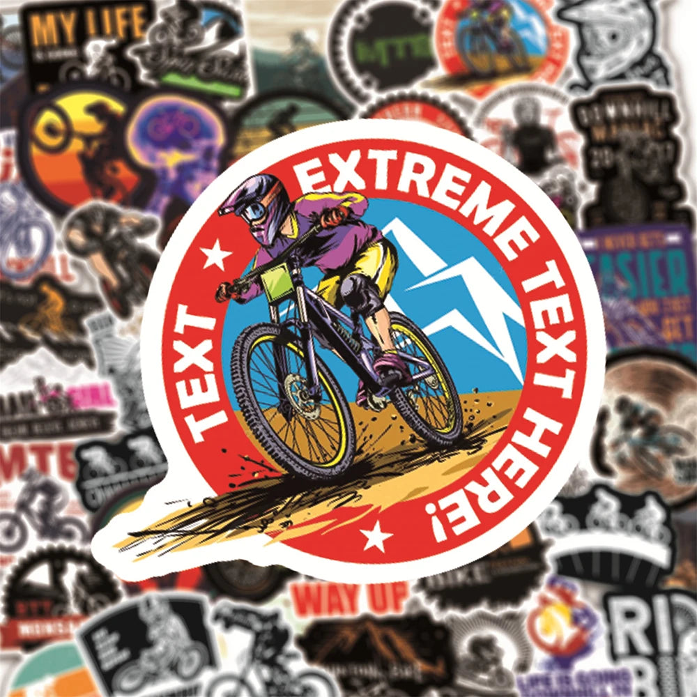 10/30/50/100PCS Pegatinas de graffiti para bicicleta de montaña MTB, para portátil, guitarra, equipaje, monopatín, coche, impermeables, geniales, calcomanías, juguetes para niños