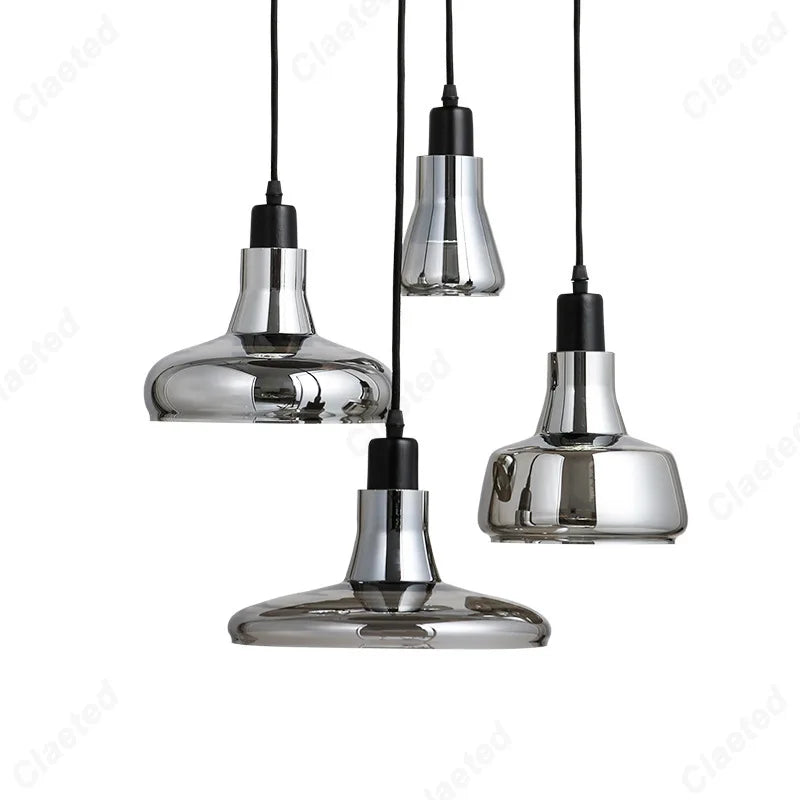 Lustre LED minimaliste moderne européen en verre pour bar, restaurant, salon, café, chambre à coucher, éclairage décoratif