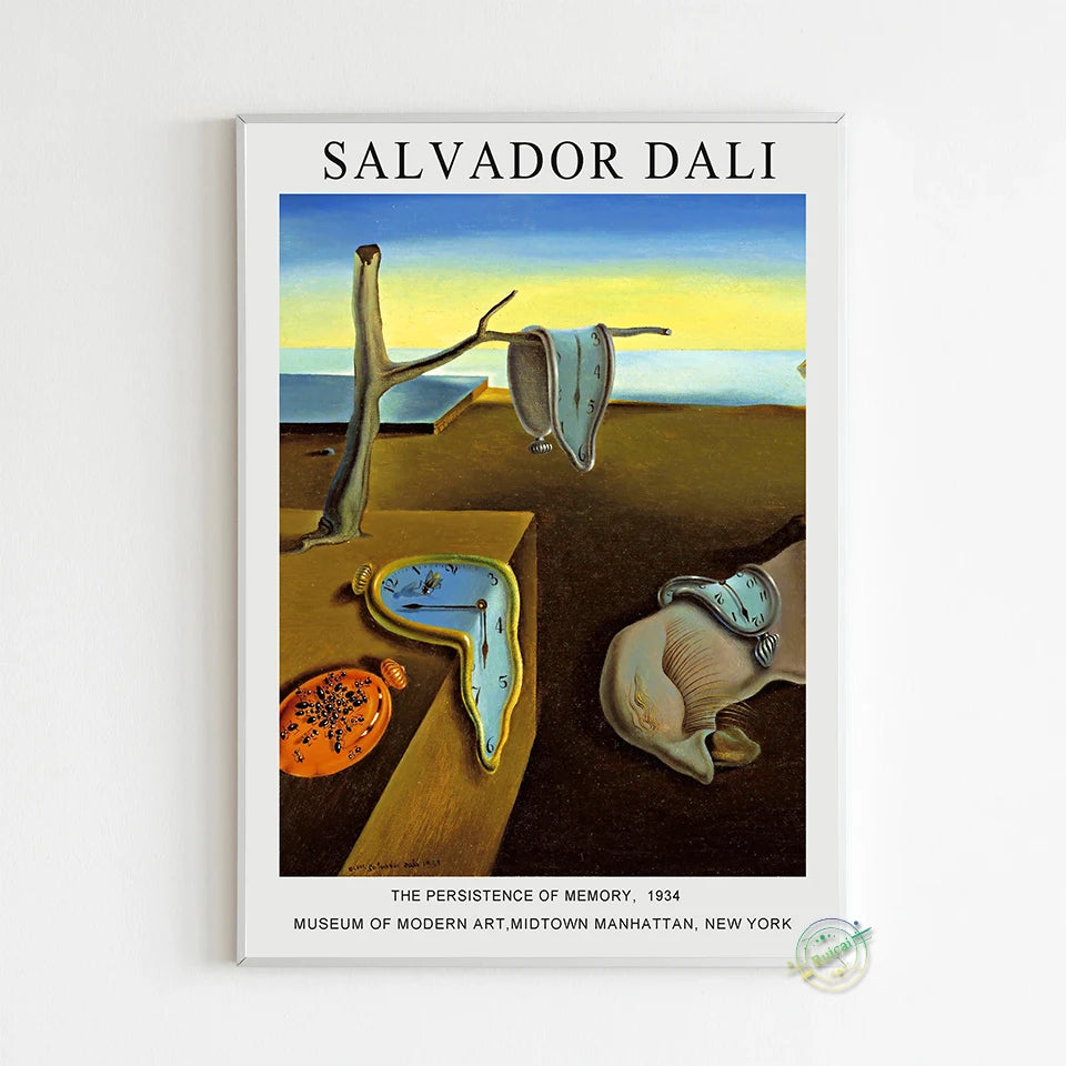 Salvador Dalí Surrealismo Póster Arte de Pared Lienzo Pintura Pósteres e Impresión Imagen para Sala de Estar Decoración del Hogar Regalo