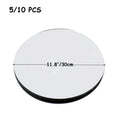 5/10pcs Acrylic Mirror Table Centerpieces, Round Decorative Display Trays for Wedding, Dining & Coffee Tables(20/30cm)