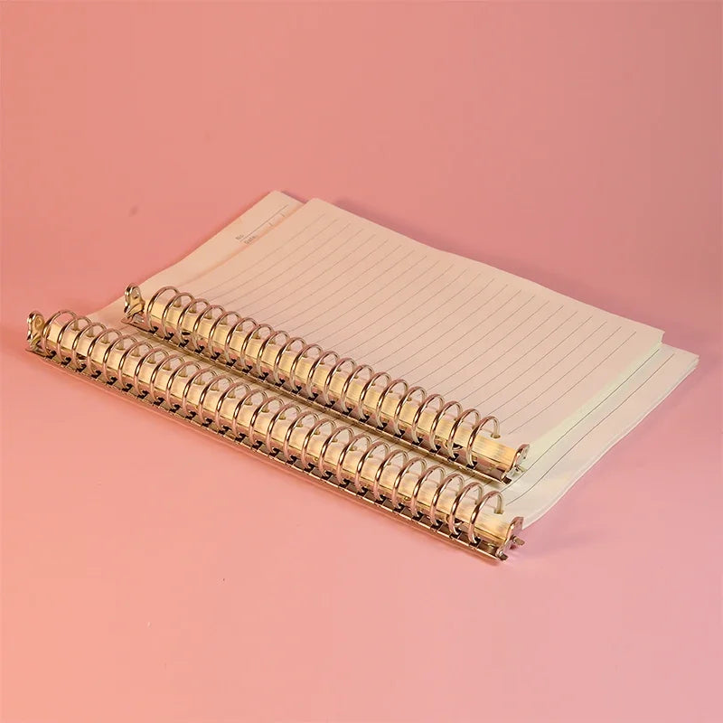 Anneaux de reliure en acier inoxydable A5 B5, 20/26 anneaux, pour cahiers, albums, journaux, fournitures de bureau et scolaires
