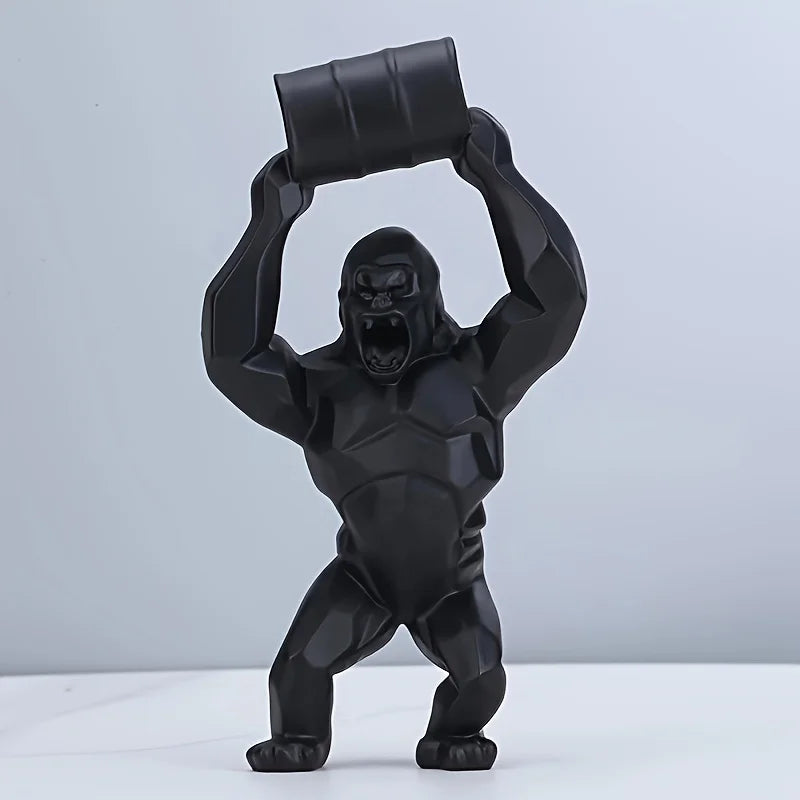 Creative Animal Monkey Sculpture, Simulation Resin Statue, Art Collectible Ornaments, Figurine, Decor