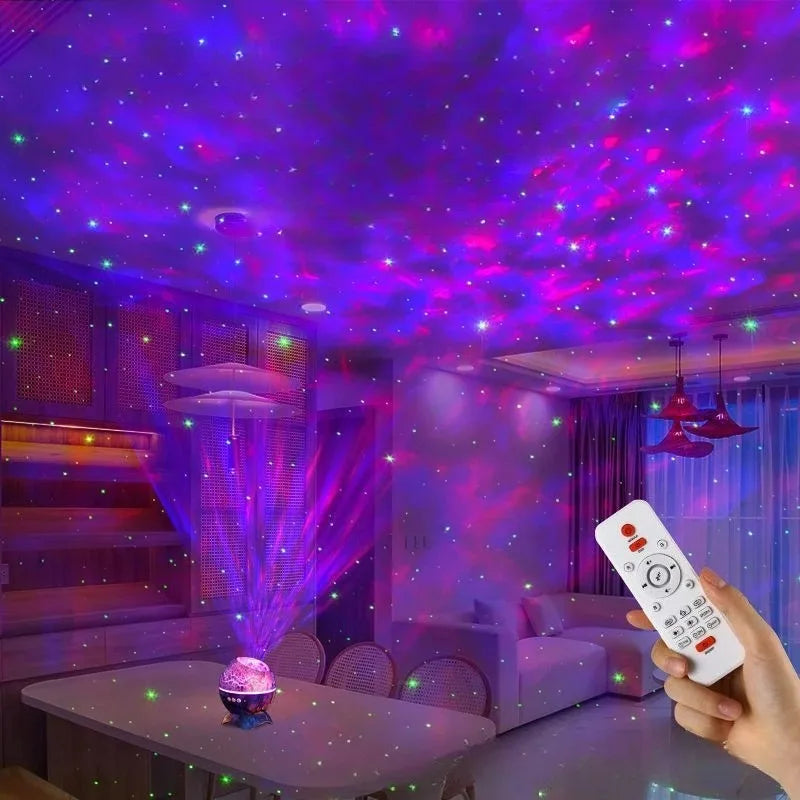 Proyector de Galaxias Huevo de Dinosaurio con Control Remoto, Altavoz Bluetooth, Luz Nocturna LED, Luz de Proyección de Cielo Estrellado, Regalo para Niños