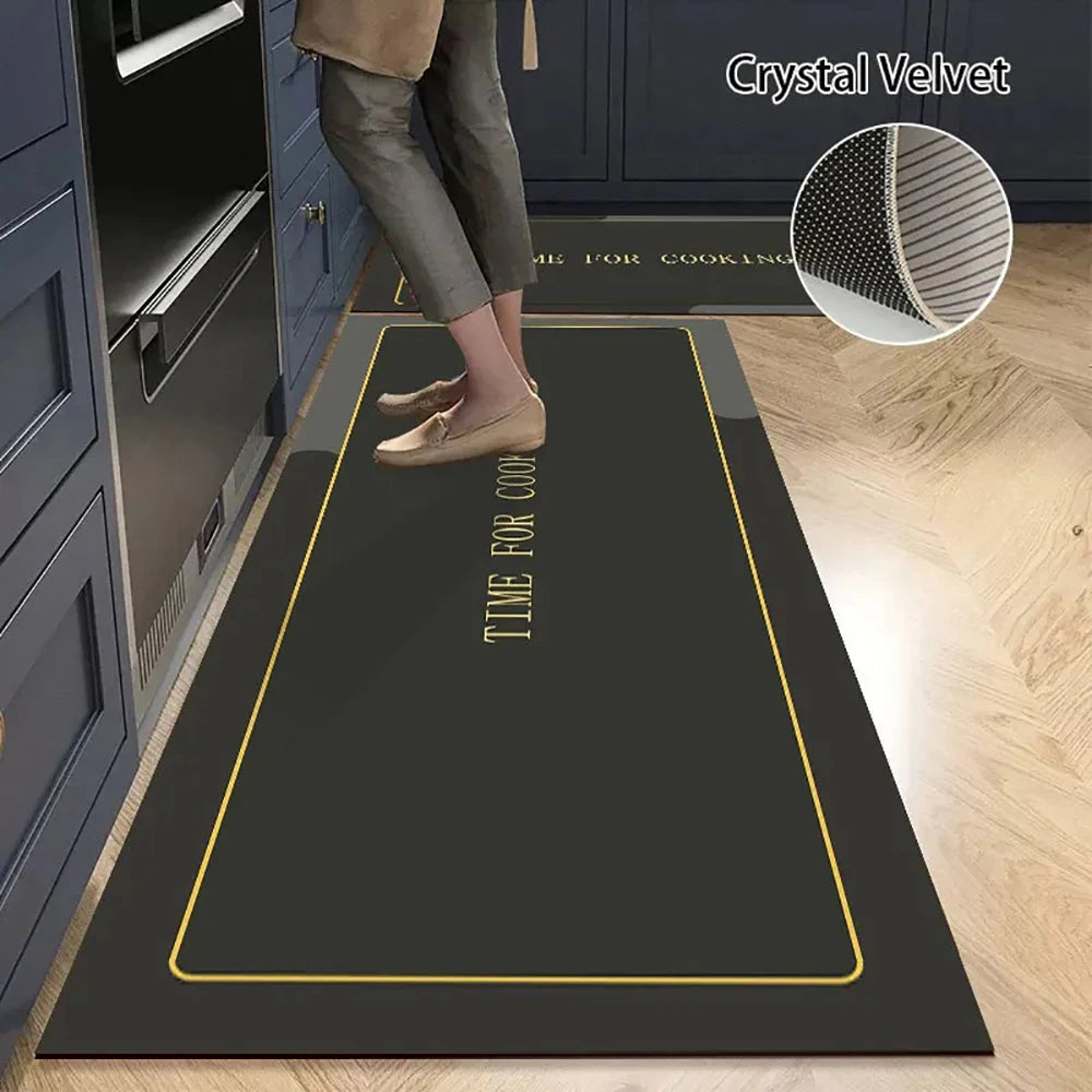 Alfombra de suelo de cocina VIKAMA, alfombra de entrada para sala de estar y dormitorio, decoración del hogar, alfombra larga pequeña para pasillo de lavadero