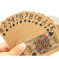 Cartes à jouer en papier kraft Cartes à jouer emballées dans une boîte en papier 57x87mm