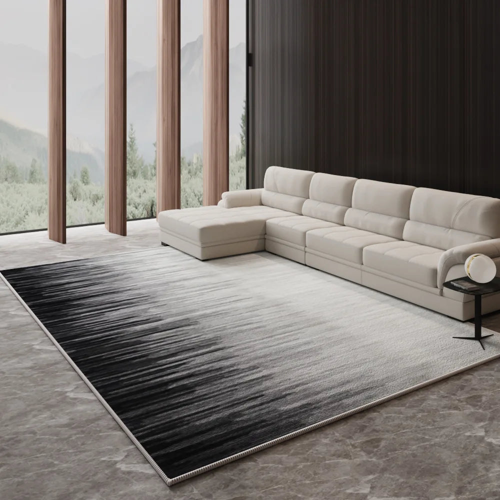 Alfombra Nórdica de Lujo Ligero VIKAMA para Sala de Estar, Sofá, Mesa de Centro, Tapete de Piso para Dormitorio y Salón, Alfombra de Gran Área, Decoración del Hogar