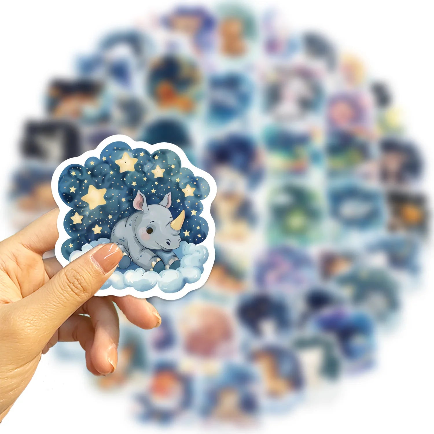 50/100PCS Autocollants Animaux de Dessins Animés Fantastiques Graffiti Décoratifs pour Guitare Ordinateur Portable Bagages DIY Autocollants Étanche