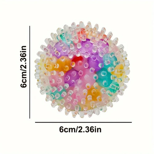 1 balle de raisin compressible en perles d'eau colorées, jouet anti-stress doux pour enfants et adultes, cadeaux d'Halloween et de Noël