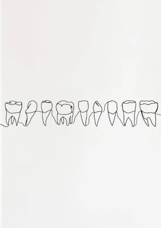 Dental Appliances for Dental Health Minimalist Teeth Dentistry Decor Canvas Painting Wall Picture Dental Hospital Wall Art Decor