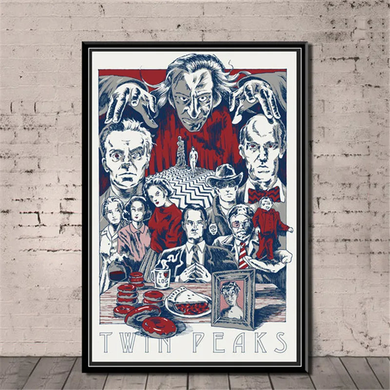 Serie de TV Twin Peaks, póster de anime de película clásica y grabados en lienzo, pintura artística, cuadros de pared para sala de estar, decoración del hogar