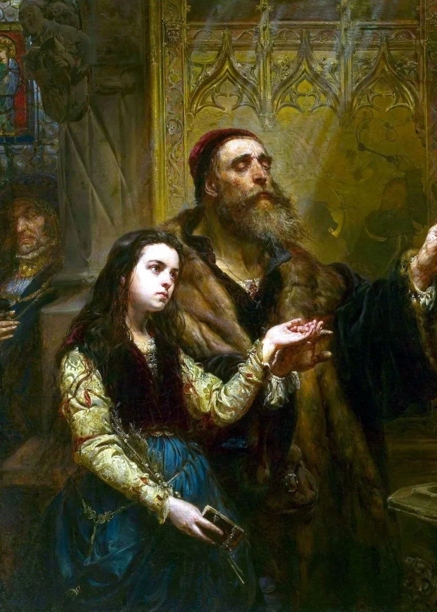 Stanczyk Jan Matejko Póster Vintage Cuadro en Lienzo Antiguo Impresión de Arte Retro Decoración del Hogar Decoración de Pared Regalo