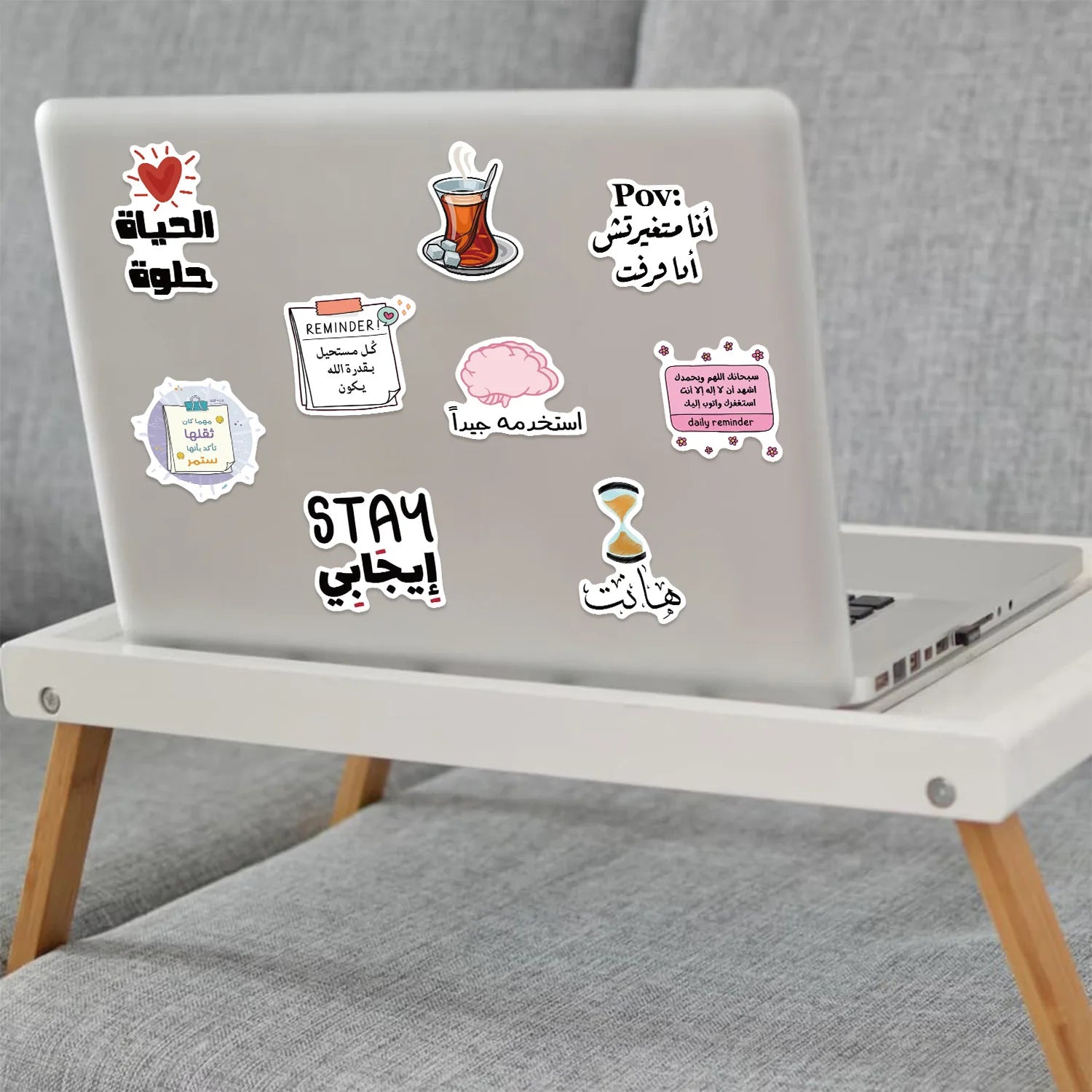 50/100 autocollants de graffiti arabe de dessin animé, autocollants décoratifs pour guitare, ordinateur portable, bagages, autocollants de papeterie imperméables à faire soi-même