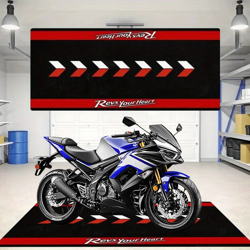 Alfombra de carreras VIKAMA, resistente a la suciedad y antideslizante, manta para mesita de noche de dormitorio, alfombrilla para aparcamiento de motocicletas, decoración del hogar