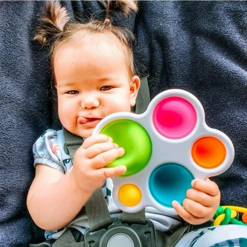 Juguetes de dedo para bebés, juguetes sensoriales Montessori coloridos para bebés, juguetes antiestrés, juguetes de entrenamiento intensivo de educación temprana.