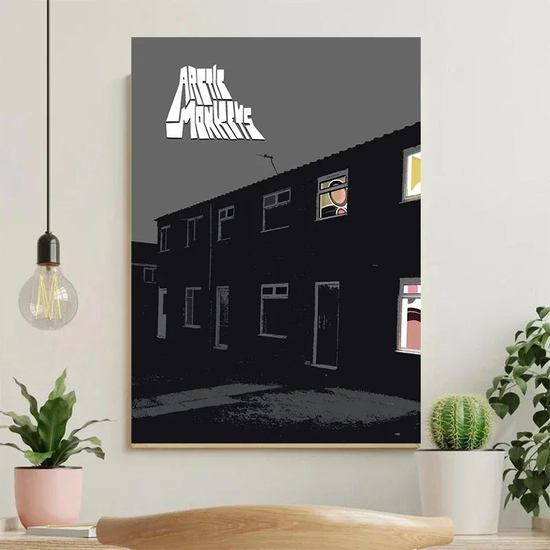 Póster Vintage Arctic Monkeys Rock Band Música Portada Serie Arte Pintura Lienzo Impresión Pared Sala Estar Decoración del Hogar