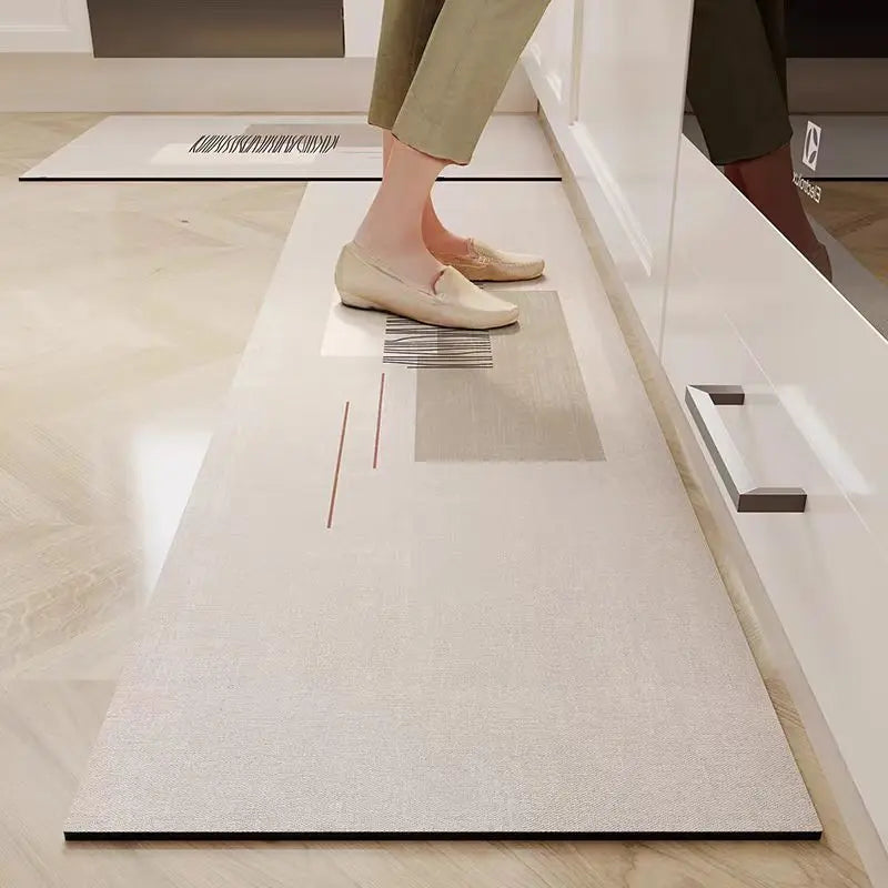 Alfombrilla de Diatomita Antideslizante, Absorbente de Agua y Aceite, para Puerta de Cocina VIKAMA, Alfombrillas Absorbentes para Baño