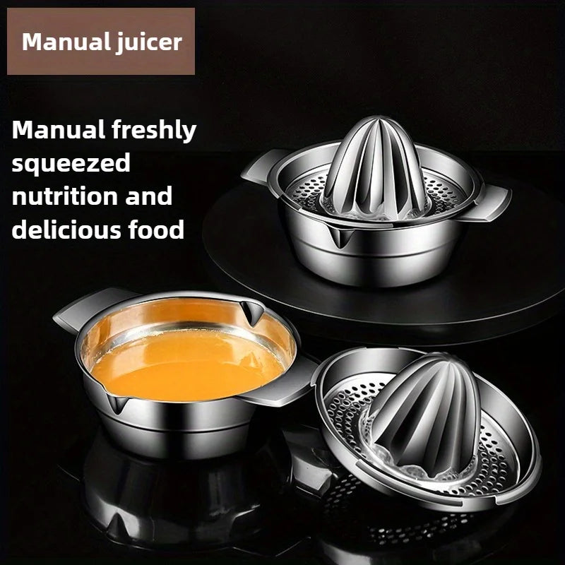 Exprimidor de acero inoxidable, exprimidor manual doméstico, exprimidor de limón y naranja, exprimidor de tipo prensa, herramienta casera para zumos de frutas