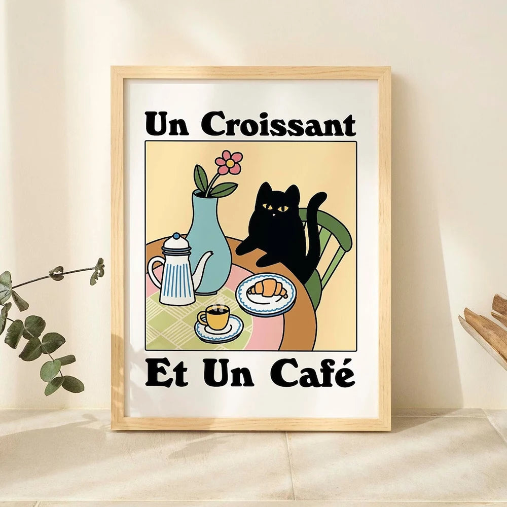 Lava Tus Patitas Baño Gato Negro Arte De Pared Lienzos Impresos Cuadros Pintura Póster Para Sala De Estar Dormitorio Decoración Del Hogar
