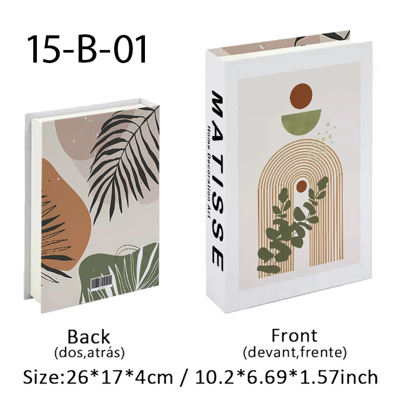 Monet Luxury Fake Books Interior Decoration Open Decorative Books Storage Box Bauhaus Boho Ornaments Coffee Table Shelf Decor