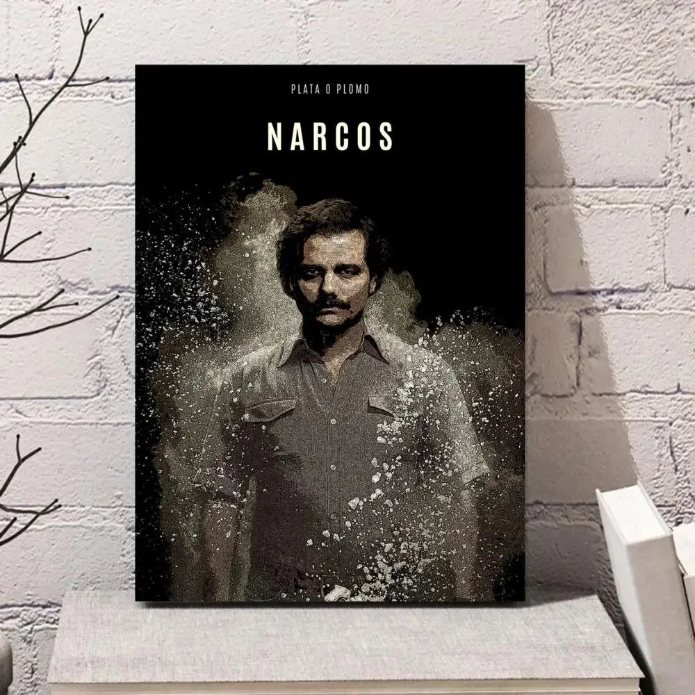 Classic Vintage , Wall Art, Drug Lords TV Series Pablo Escobar, Canvas Printed Poster, Home Living Room Bedroom Decoration