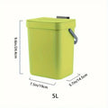 Poubelle à Fermeture Silencieuse Peu Encombrante - 3/5L, Bac Scellé Écologique pour Cuisine et Bureau, Sans Électricité