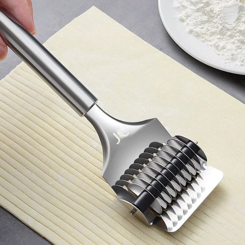 Coupe-nouilles manuel en acier inoxydable, rouleau à spaghetti, machine à pâtes, couteau à échalotes de cuisine, accessoires de cuisine