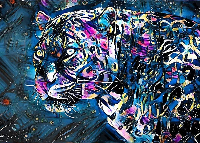 Póster de pintura al óleo de animales abstractos de vapor, pintura al óleo abstracta vintage, decoración artística de animales, impresiones en lienzo estéticas para el hogar y la habitación