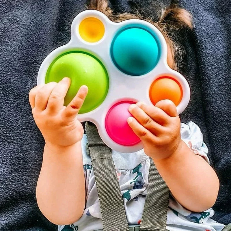 Juguetes de dedo para bebés, juguetes sensoriales Montessori coloridos para bebés, juguetes antiestrés, juguetes de entrenamiento intensivo de educación temprana.