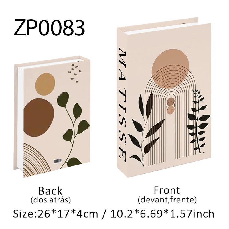 Boho Monet Matisse Luxury Fake Book Storage Box Home Interior Decoration Decorative Books Coffee Table Bedroom Living Room Decor